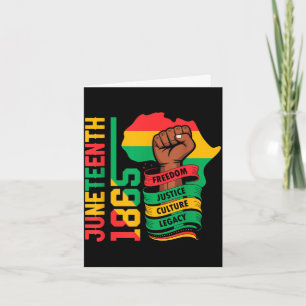 Afroamerikaner 1865 Juneteenth Schwarze Geschichte Karte