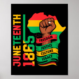 Afroamerikaner 1865 Juneteenth Schwarze Geschichte Poster