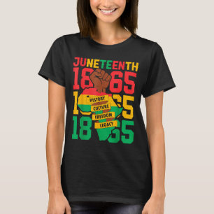 Afroamerikaner 1865 Juneteenth Schwarze Geschichte T-Shirt
