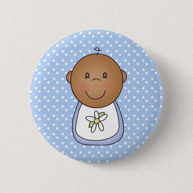 Afroamerikaner-Baby Button (Vorderseite)