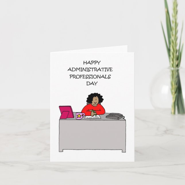 Afroamerikaner des Tages der Verwaltungspersonal Karte (Vorderseite)