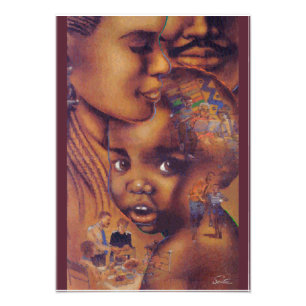 Afroamerikaner-Familie Fotodruck