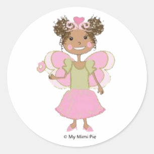 Afroamerikaner-feenhafte Prinzessin Sticker