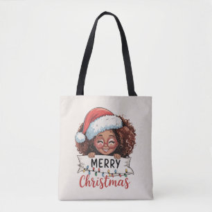 Afroamerikaner Frohe Weihnachten Afrikaner Schwarz Tasche