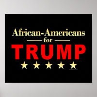 Afroamerikaner für Donald Trump 2024