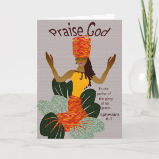 Afroamerikaner-Gruß-Karte Karte