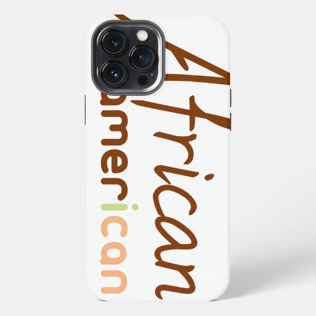 Afroamerikaner iPhone 13 Pro Max Hülle (Rückseite)