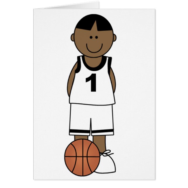 Afroamerikaner-Jungen-Basketball (Vorne)