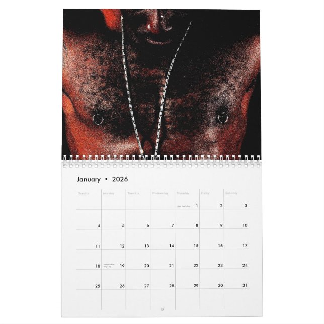 Afroamerikaner-Mannkalender Kalender (Jan 2026)