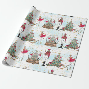 Afroamerikaner-Nussknacker-Ballett-Tänzer Christm Geschenkpapier