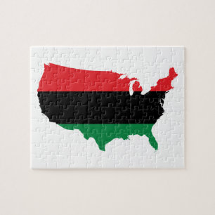 Afroamerikaner _ Rot, Schwarz und Grün