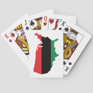Afroamerikaner _ Rot, Schwarz und Grün Spielkarten