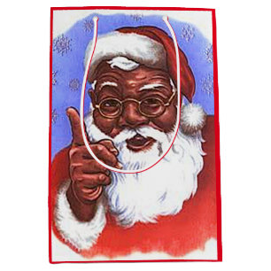 Afroamerikaner-schwarzes Mittlere Geschenktüte