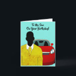 Afroamerikaner Son Happy Birthday Karte<br><div class="desc">Diese coole Geburtstagskarte zeigt eine Silhouette eines afroamerikanischen Mannes,  der einen senffarbenen Anzug und eine Krawatte trägt. Holen Sie sich diese Karte für einen verdienten Sohn,  um Ihre Wertschätzung zu zeigen.</div>