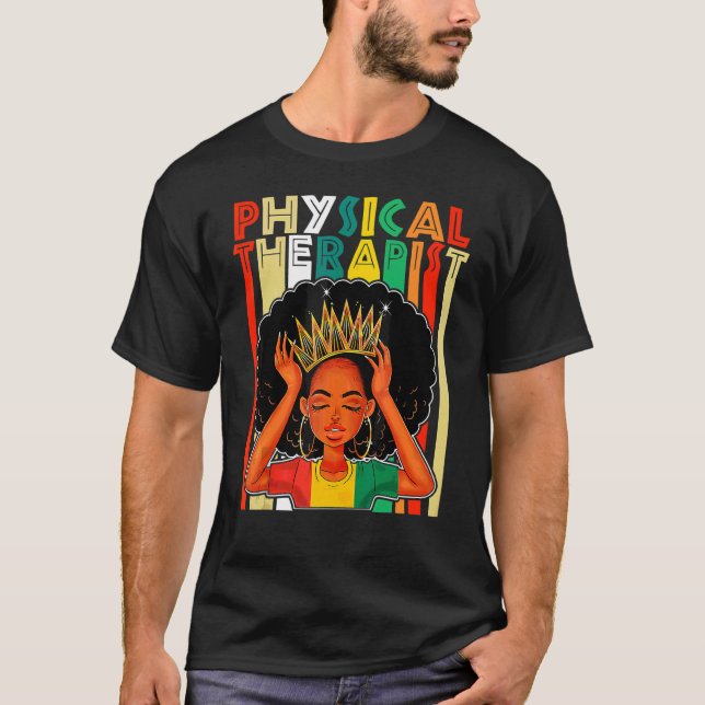 Afroamerikanerin Black Physiotherapie Ju T-Shirt (Vorderseite)