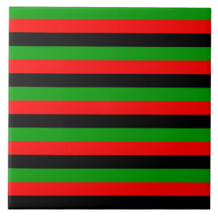 afroamerikanisch USA Malawi-Flagge Streifen Muster Fliese