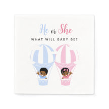 Afroamerikanische Baby-Luftballon-Geschlechtsenthü