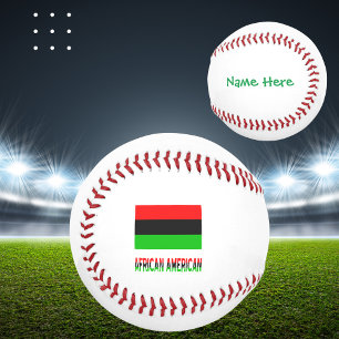 Afroamerikanische Diaspora-Flagge Grün Persönlich Baseball
