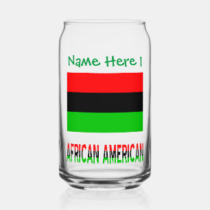 Afroamerikanische Diaspora Grüne Personalisierung  Dosenglas