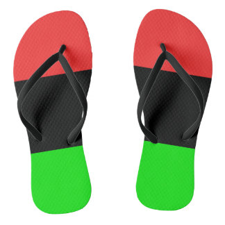 Afroamerikanische Flagge Flip Flops
