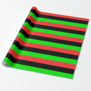 Afroamerikanische Flagge Geschenkpapier