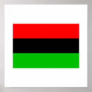 Afroamerikanische Flagge Poster