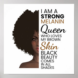 Afroamerikanische Frauen Schwarzes Zitat Poster