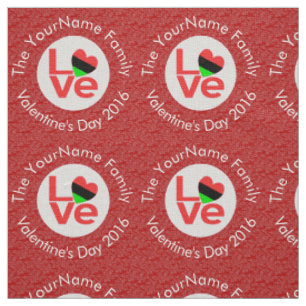 Afroamerikanische Rotbuchstaben-LOVE-Flagge person Stoff