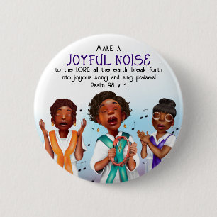 Afroamerikanische Sänger Schrift Button
