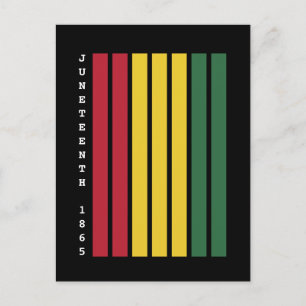 Afroamerikanische Schwarze Geschichte Juneteenth 1 Postkarte