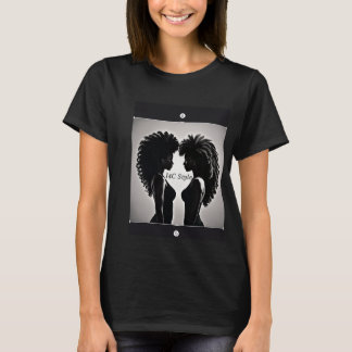 Afroamerikanische Stile, schwarze Schönheit und Mo T-Shirt