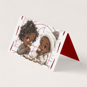Afroamerikanische Weihnachtskarte
