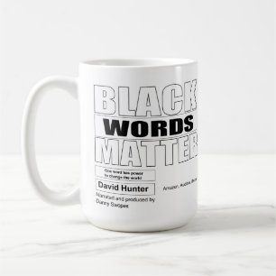 Afroamerikanische Wörter sind wichtig Kaffeetasse