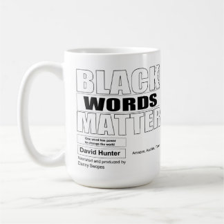 Afroamerikanische Wörter sind wichtig Kaffeetasse