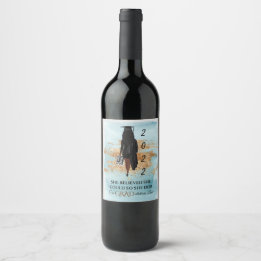 Afroamerikanischer Abschluss Wine Lbl (Dunkle Haut Weinetikett