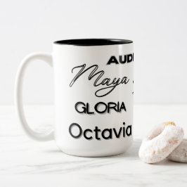 Afroamerikanischer Autor-Coffee-Tasse Zweifarbige Tasse