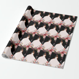 Afroamerikanischer Brautparty Geschenkpapier