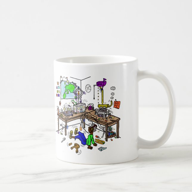 Afroamerikanischer Ham Crazy Brew Shack Becher Kaffeetasse (Rechts)
