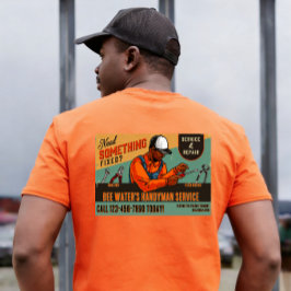 Afroamerikanischer Handwerker Werbeartikel anpasse T-Shirt