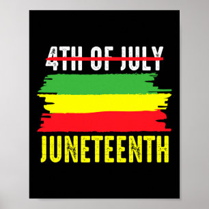 Afroamerikanischer Juneteenth ist mein Unabhängigk Poster