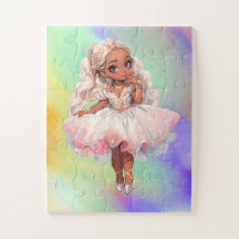 Afroamerikanischer Magischer Regenbogen-Ballerina-