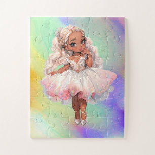 Afroamerikanischer Magischer Regenbogen-Ballerina-