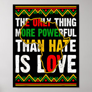 Afroamerikanischer schwarzer Stolz Afro-Liebe größ Poster