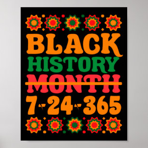 Afroamerikanischer Stolz Celebration Black History Poster