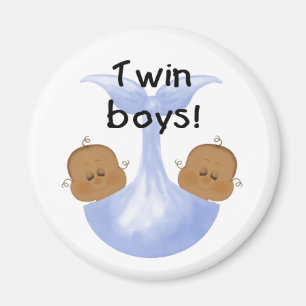 Afroamerikanischer Twin Boys Magnet