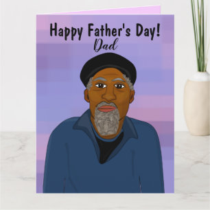 Afroamerikanischer Vater Frohen Vatertag Karte