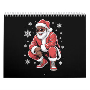 Afroamerikanischer Weihnachts-Pyjama Xmas Afro San Kalender