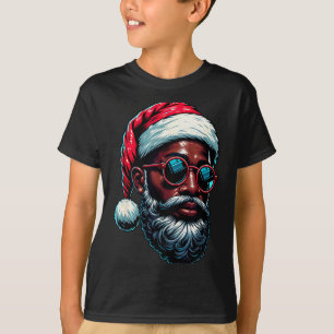 Afroamerikanischer Weihnachts-Pyjama Xmas Afro San T-Shirt