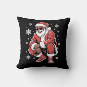 Afroamerikanischer Weihnachts-Pyjama Xmas Afro Wei Kissen