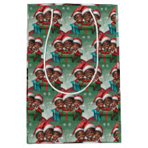 Afroamerikanischer Weihnachtself